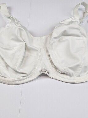 Elomi Energise Sports White Support Underwire Bra Size 38I